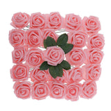 Max Maxb Plastic Artificial Rose Flwowers and Leaves with European Gift box Champagne