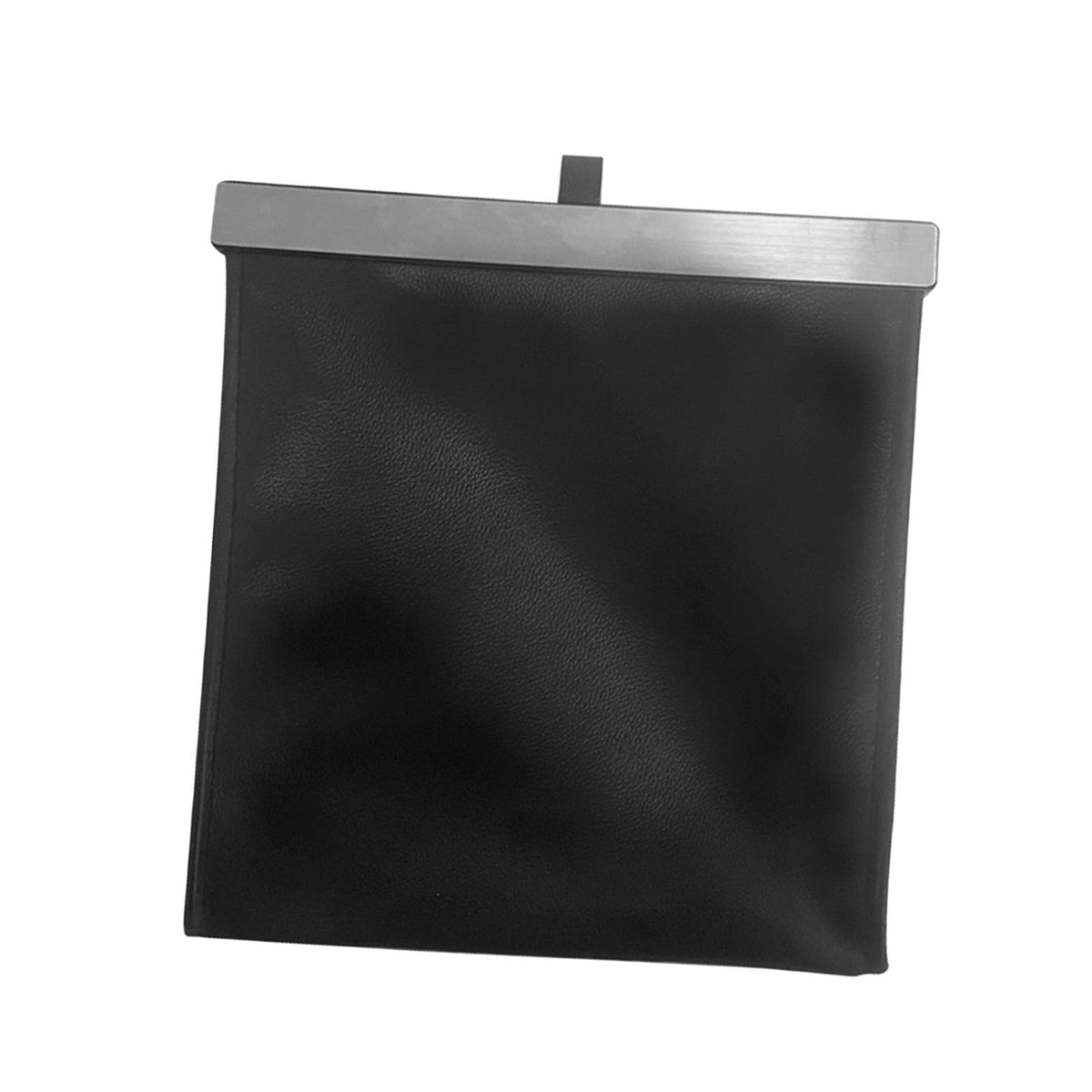 Maxbell Car Trash Can Hanging Vehicle Rubbish Container for Office Camping Auto Black