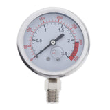 Maxbell Radial Pressure Gauge Air Water Oil Pressure Gauge Hydraulic 1 / 4G 2.5MPa