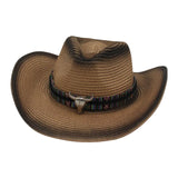 Maxbell Western Cowboy Hat Cowgirl Sun Hat Costume for Teens Men's Women's Black