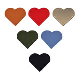 Maxbell 6x PU Leather Heart Bookmarks Book Markers Birthday Gift Book Lovers Style A