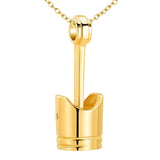 Maxbell Cremation Urn Necklace Exquisite Keepsake Bereavement Gift for Perfume Ashes Golden