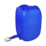 Maxbell Folding Electric Clothes Dryer Mini Wardrobe Drying Rack for RV Travel Blue