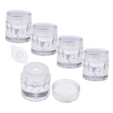 Maxbell Empty Loose Powder Case with Sifter Refillable Eyeshadow Blusher Jars 3ml Single Hole