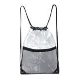 Maxbell Clear Drawstring Bag Portable Draw String Sport Bag for Gym Traveling Sports