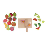 Max Wooden Cutting Food Play Set Kitchen Pretend Play Toys for Children Fruits