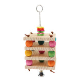 Max Wooden Hanging Chew Toys Bird Parrot Chewing Toy Teeth Care Treat and Chew