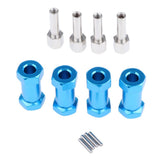 Max 12mm Hex Hub 15-25mm Extension Adapter Combiner for RC Crawler Blue -25mm