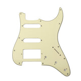 Maxbell Prewired 2-ply Pickguard Scratchplate SSH for ST Style Guitar Light Green