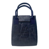 Maxbell Multifunctional Lunch Box Tote Bag Reusable Tearproof Portable for Gifts Navy Blue