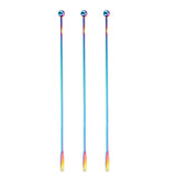 Maxbell 3Pcs Cocktail Stirrers Coffee Beverage Stir for Wine Making Brewing Bar Colorful