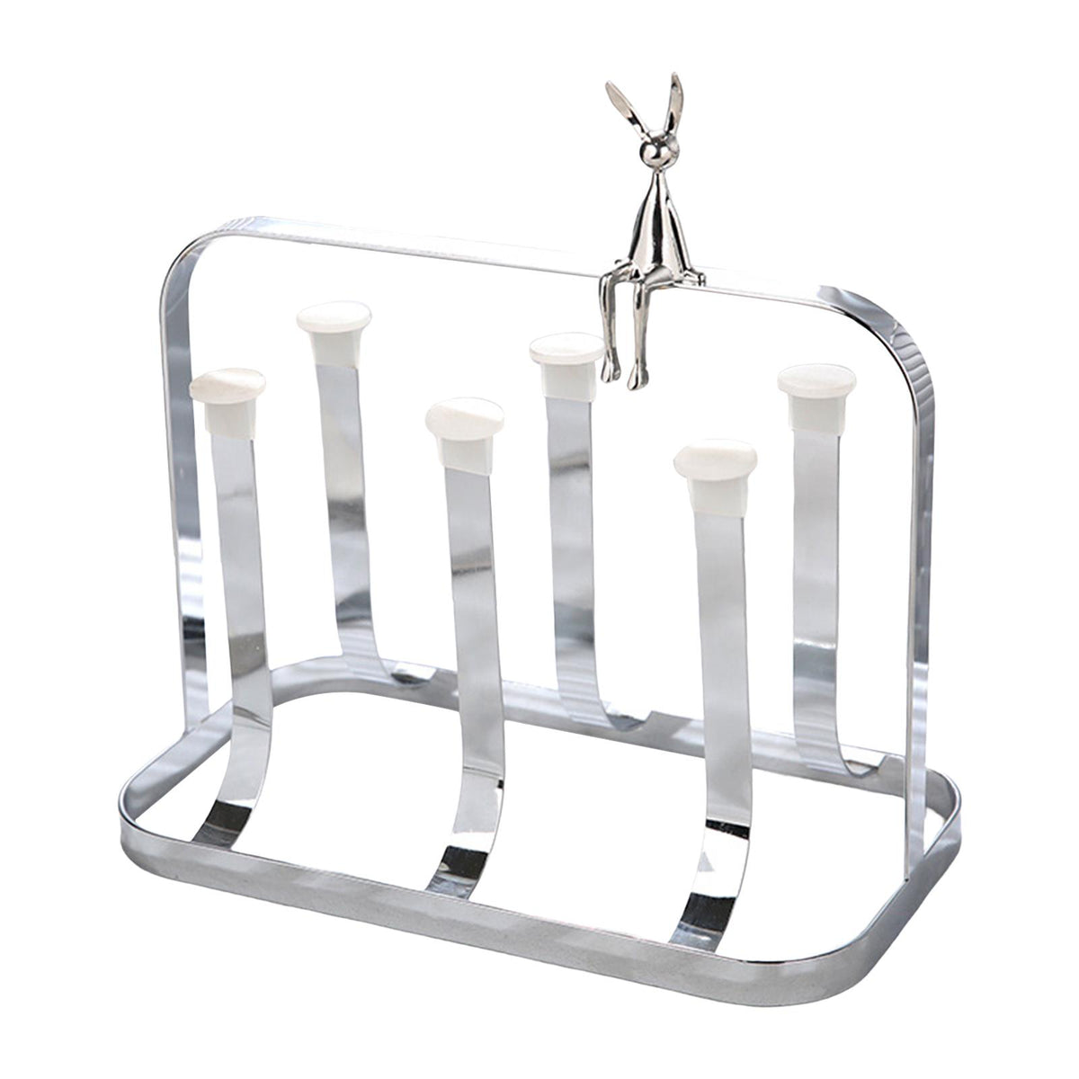 Maxbell Water Cup Rack Durable Mug Holder Rack for Restaurants Home Decor Countertop Tray not included