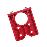 Maxbell Hinge Boring Jig Wood Furniture Hole Jig Guide for Carpenter Woodworking Red