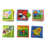 Maxbell Set of Soft Cloth Cognize Books Infant Baby Children Kids Intelligence Developmental Xmas Toy Gift