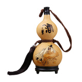Maxbell Hip flasks Gourd with Tassel Durable liquors Flagon for Outdoor Accessories 400ml