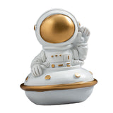Maxbell Spaceman Figurine Educational Themed Art for Themed Party Decor Housewarming Sitting Airship