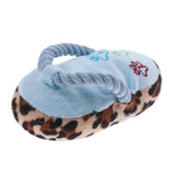 Maxbell Cute Shoe Shape Pet Dog Puppy Chewing Squeaker Plush Sound Dog Play Toy Blue