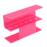 Maxbell Plastic Tweezers Scissors Display Stand Holder Shelf For Eyelash Extensions Pink