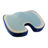 Max Gel Seat Cushion Orthopedic Pad Comfort Memory Foam Chair Pads Blue