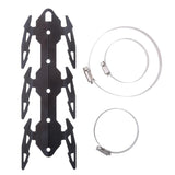 Max 24cm Motorcycle Exhaust Muffler Pipe Leg Protector Heat Shield Cover Black