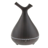 Max 400ml Aroma Humidifier Fragrance Essential Oils Diffuser EU Plug  Dark Brown
