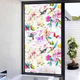 Max Floral Static Cling Stained Window Film Privacy Frosted Glass Stickers 6 - Aladdin Shoppers