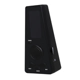 Maxbell Digital Metronome LCD Display Screen High Accuracy for Instrument Ukulele Black