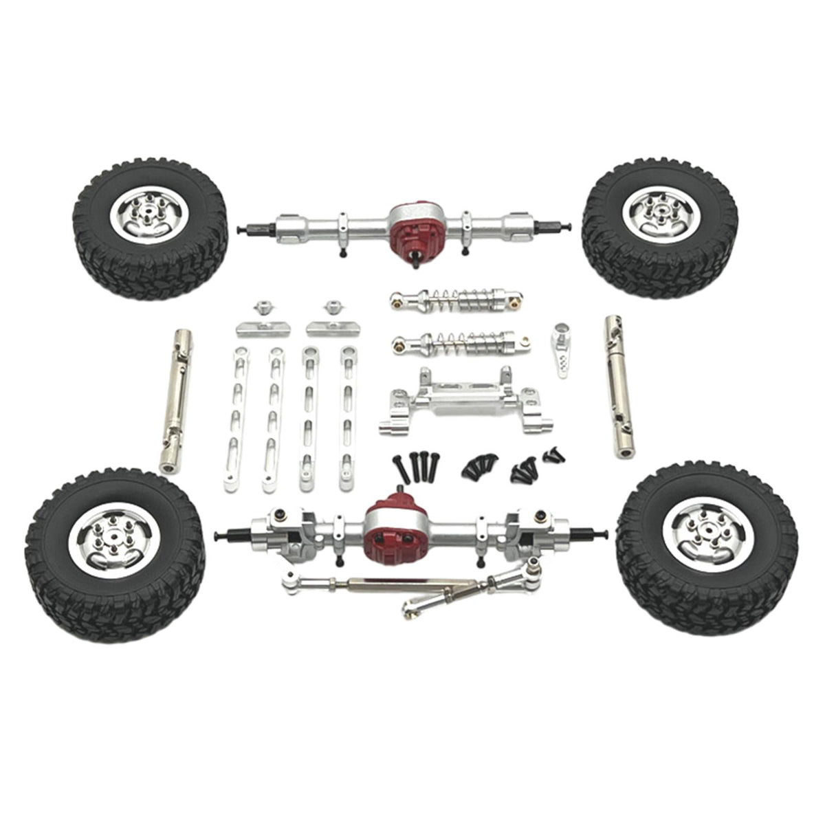 Maxbell RC Car Accessory Durable Spare Accessory Kits for MN82 LC79 MN78 1/12 RC Car Argent