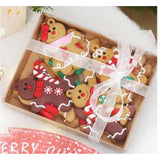 Maxbell 12Pcs Christmas Gingerbread Men Decorations New Years Xmas Tree Ornaments