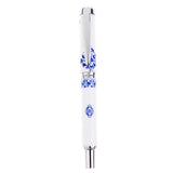 Max Ceramics Rollpoint Pen Chinese Elements Business Pen Tool Gift  Blue flowwer