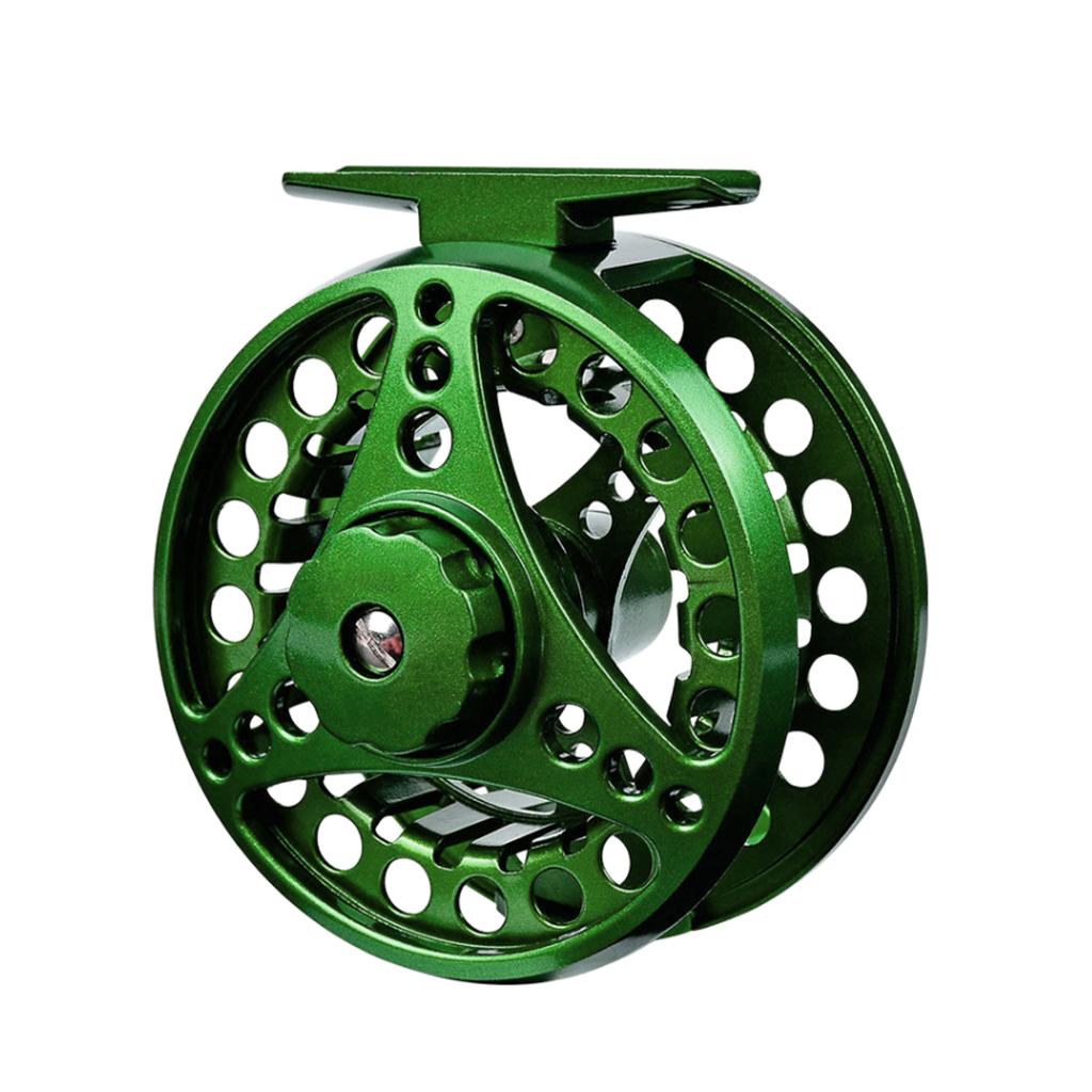 Max Metal Fly Fishing Reel 2+1 Bearings Left Right Hand Tackle 85mm Green