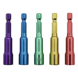 Maxbell 5x 65mm Nut Driver Set Screwdriver Bits for Machine Repair Woodworking