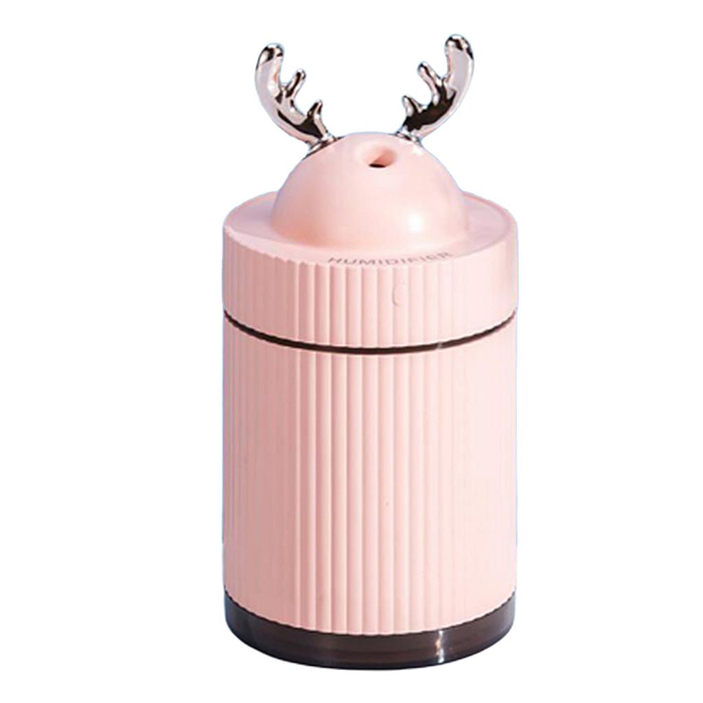 Max USB Air Mist Humidifier Essential Oil Diffuser Aroma Diffuser 260ml Pink