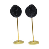 Maxbell Maxbell 2Pcs Earring Display Stand Ear Model Stable for Bedroom Salon Countertop Black