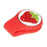 Maxbell Magnetic Golf Hat Clip Golf Ball Marker with Detachable Pattern Plate Red