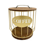 Maxbell Coffee Pod Holder Storage Organizer Container for Coffee Bar Decor Counter Aureate