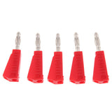 Max 5Pieces 4mm Banana Plug for Test Probes Instrument Meter Connector red