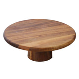 Maxbell Wood Cake Stand High Pedestal for Cakes Pies Desserts Table Celebration 20cm