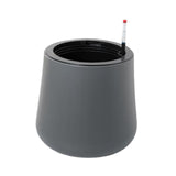 Maxbell Self Watering Planter with Drainage Hole Flower Plant Pot for Garden Indoor 34x36cm Dark Gray