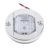 Maxbell Boat LED Rail Light E011053-BU  Blue Pin 12V Brushed Nickle Bezel