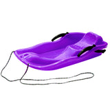 Maxbell Maxbell Snowboard Toboggan Rope Handles Brakes Snow Sledge Master for Winter Outdoor Purple