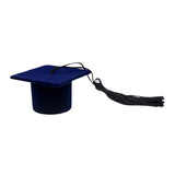 Maxbell Adorable Graduation Hat Shaped rings Organizer Storage Case Dark Blue