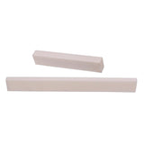 Maxbell 2x Blank Guitar Nut and Saddle White for Electric Acoustic Classical Guitar