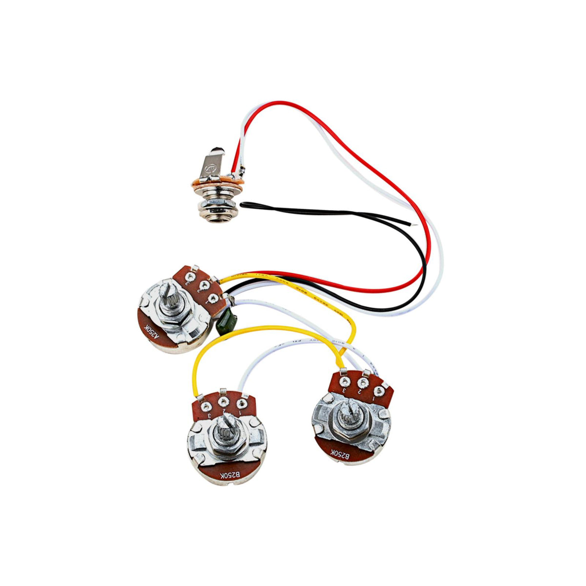 Maxbell Electric A250K+B250K Potentiometer Prewired for Electric Guitar Accessory