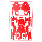 Maxbell Drone Body Remote Control Arm Stickers Skin Decals for DJI MAVIC Pro Red