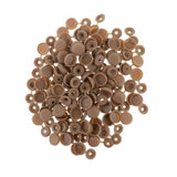 Maxbell Screw Cover Cap Hole Plug Furniture Hinge Hole Cap  100PCS Brown