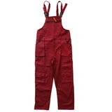 Maxbell Unisex Workwear Coverall Work Bib Overall Uniform Pants Tousers XXL Red