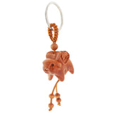 Max Chinese Solid Mahogany Carving Car/Bag/Purse Key Ring Pendant Keychain 11