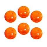 Maxbell Indoor Pickleball Balls 26 Holes Hard Hollow Ball for Pickleball Accessories Orange 6pcs