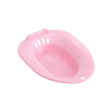 Maxbell Toilet Seat Sink Woman Sits Bath Deep Bowl Bidet Hip Bath Sturdy Comfortable Pink